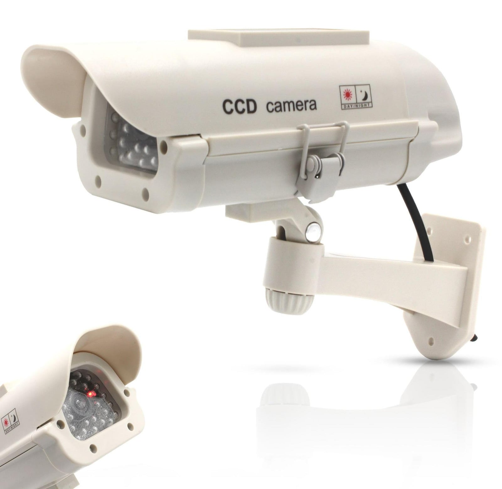 Selius Camera-Dummy voor Buiten met Zonnepaneel en Rode LED's