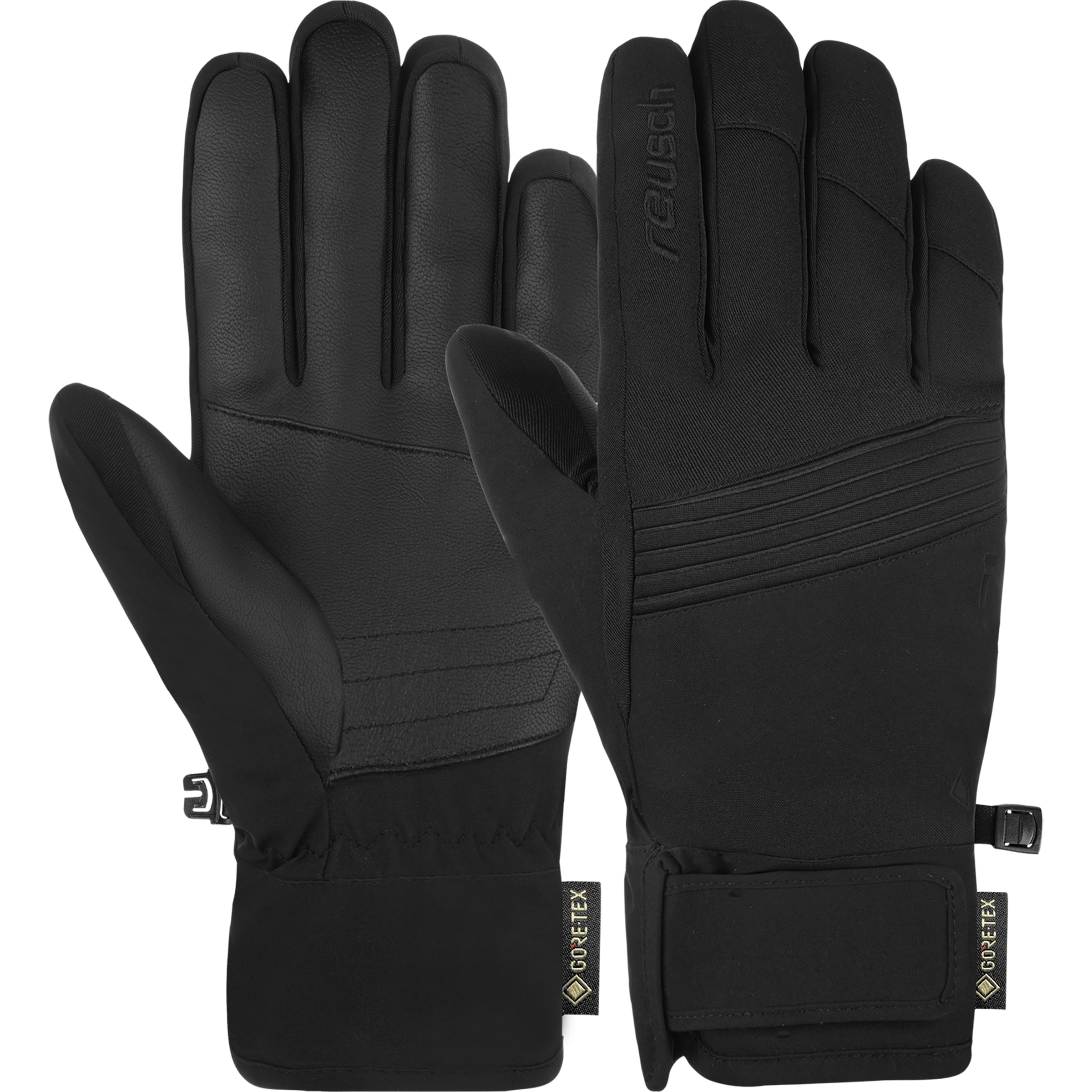 Reusch Fergus GTX Skihandschuhe schwarz Größe 9 Skifahren Elastisch Wasserabweisend