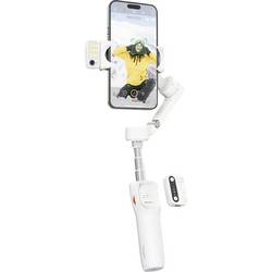 Hohem V3 WTH Gimbal elektrisch 1/4 Zoll Weiß Bluetooth, integrierter Akku, Integriertes Stativ, inkl. Smartphonehalter Belastbar bis 300 g HPG-V3 WTH