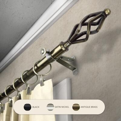 InStyleDesign Stretch Adjustable Curtain Rod 13/16 inch dia.