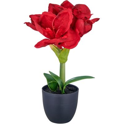 Kunstblume CREATIV GREEN "Amaryllis", rot, H:35cm, Polyester, Kunstpflanzen, mit traumhaft schöner Blüte