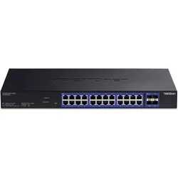 Trendnet 28-PORT MULTI-GIG WEB SMART (28 Ports), Netzwerk Switch, Schwarz