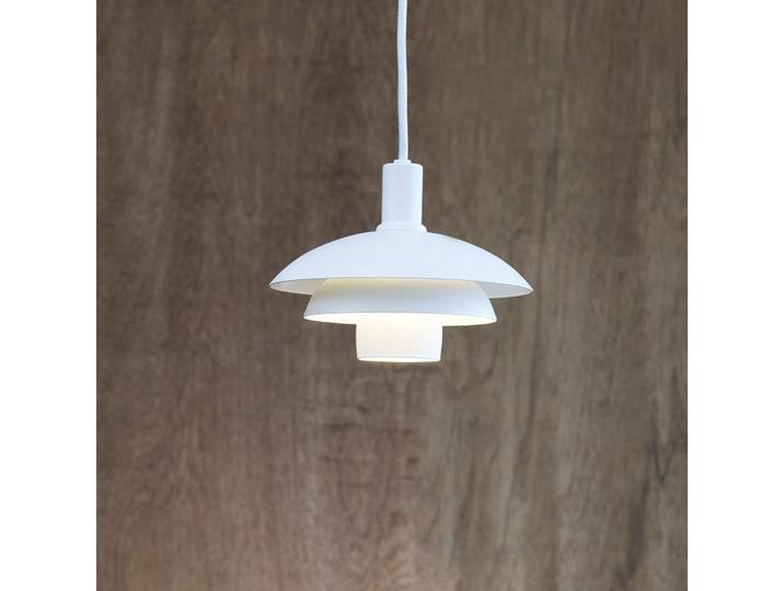 Morph Suspension Ø21 White - Dyberg Larsen - Salon / séjour - Design - Métal - Avec abat-jour