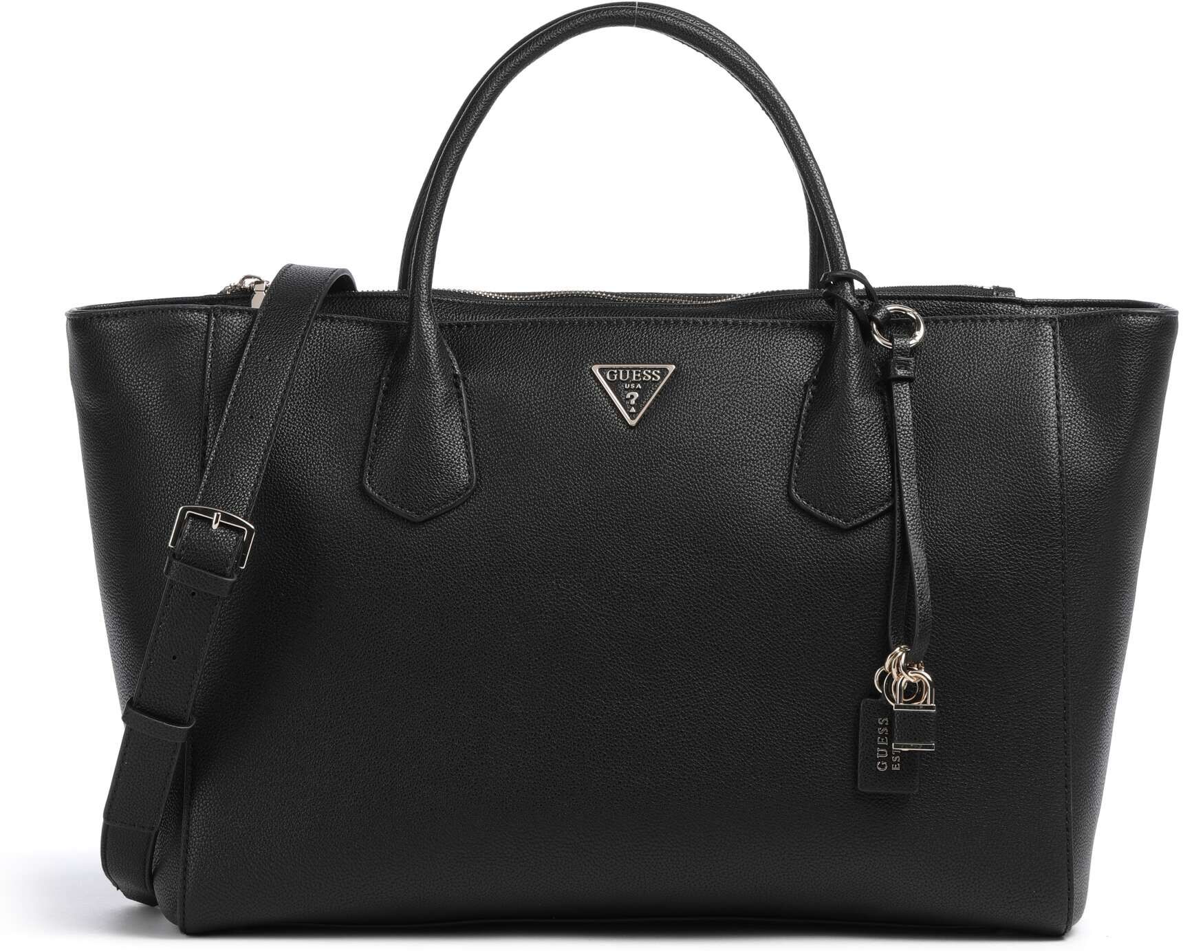 Guess Marissa Tech Handtasche aus Leder, schwarz