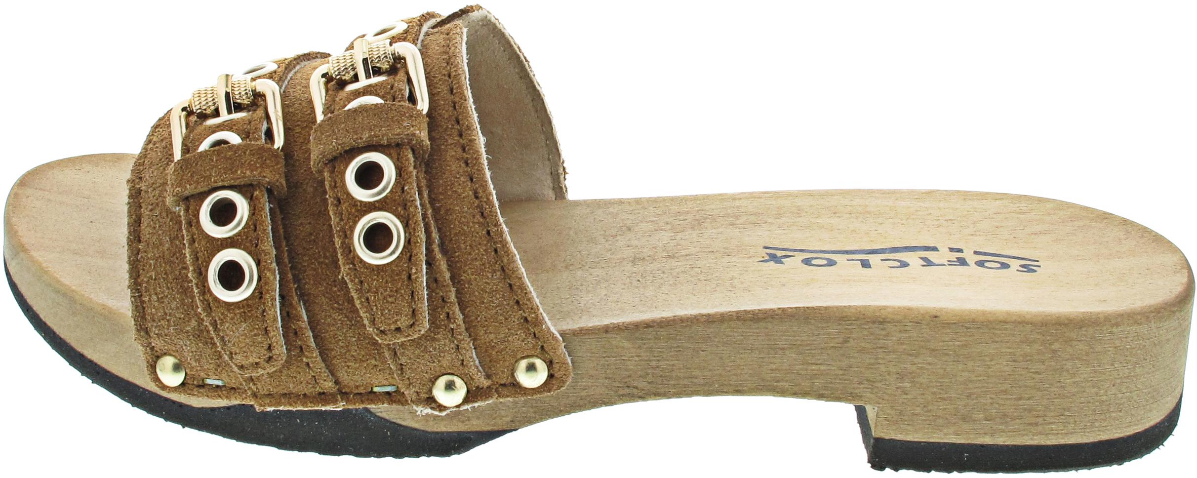 Softclox Benita Pantolette Braun in Gr. 38