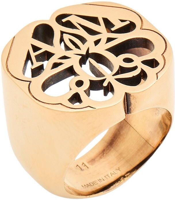 Mcqueen Anillo Mujer Oro 11 Mujer