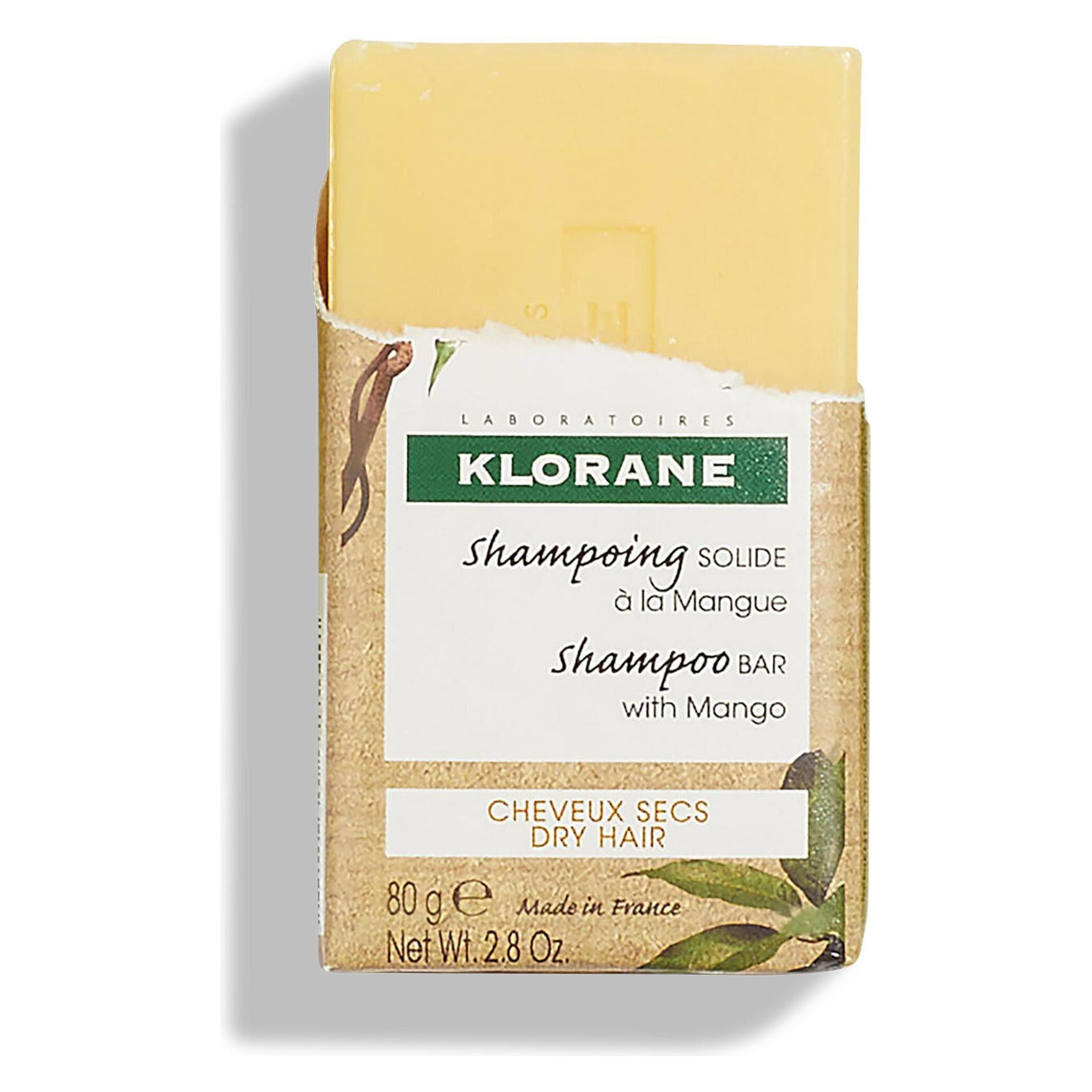 Klorane Festes Shampoo mit Mango (Festes Shampoo, 80 g) (P0003837)