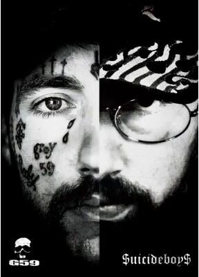 Inspire Select Suicideboys Vintage Canvas Poster Hip Hop Rap Album Wall Art Decor 8 12x16.5 In Unframed