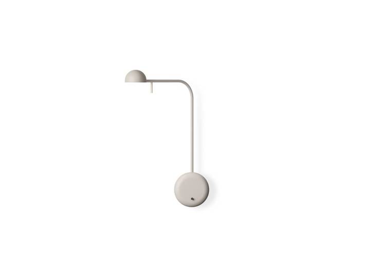 Vibia Wandlampe Pin, creme / amber, für Schlafzimmer, Aluminium, Modern, LED Wandleuchte, Wandlampe Innen