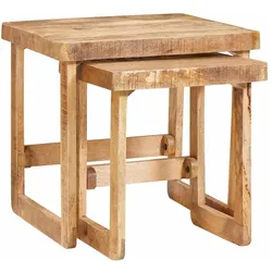vidaXL, Couchtisch + Beistelltisch, Homhof (46 x 46 x 45 cm)