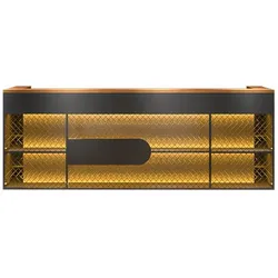 【TWWW200cm】Maßanfertigung Bartisch Bar Theke Kasse Tresen Eisenkunst Rezeption Empfangstheke L200*B50*H100cm