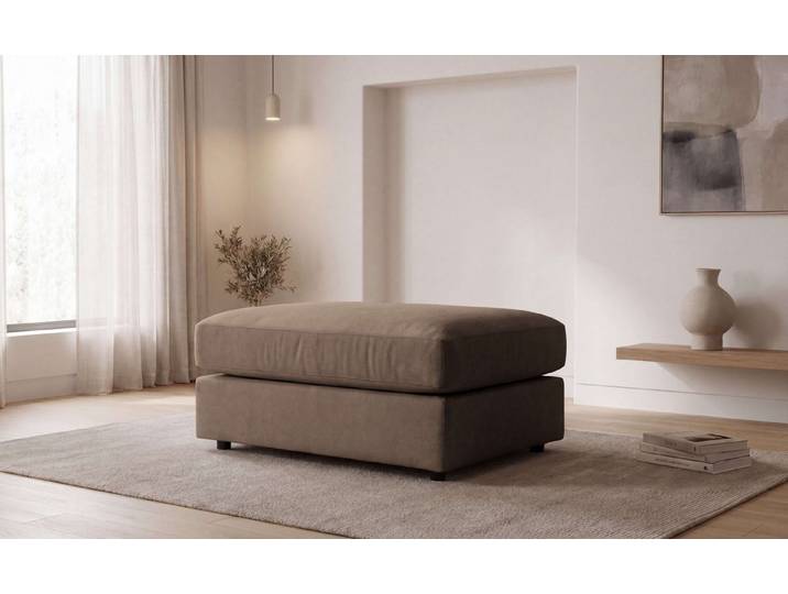 OTTO home Polsterhocker Nivette, weiches Chenille, 95x65 cm, eine tolle Ergänzung zum Sofa
