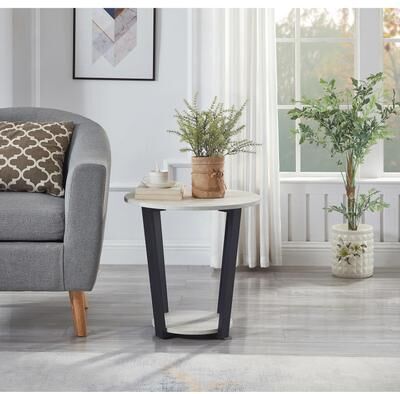 Ostweer Featured Cocktail Table Off White Tea & Coffee Table Side Table