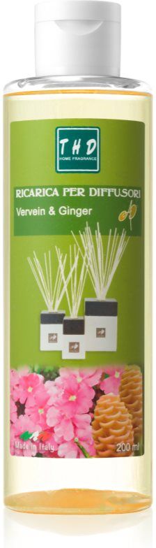 THD Ricarica Vervein & Ginger recharge pour diffuseur d'huiles essentielles 200 ml