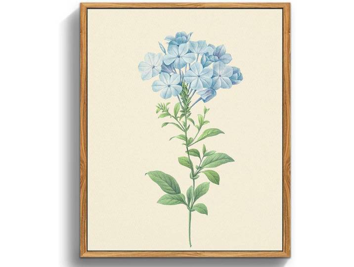 Leinwandbild mit Rahmen Botanisch 30 x 40 cm, Blau, Holz, 30x0.5 cm, Bilder & Rahmen, Bilder, Leinwandbilder