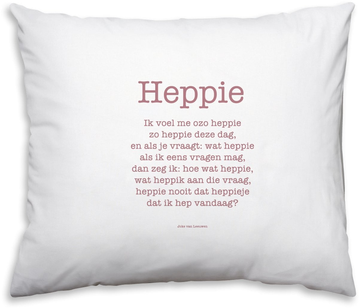 Heppie Poezie Kussensloop met Gedicht