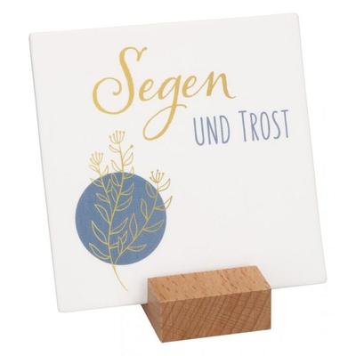 Porzellantafel - Segen und Trost