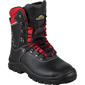 SWS Schnittschutzstiefel Forest, S3, Schnittschutzklasse 2, Echt Leder, Größe 41