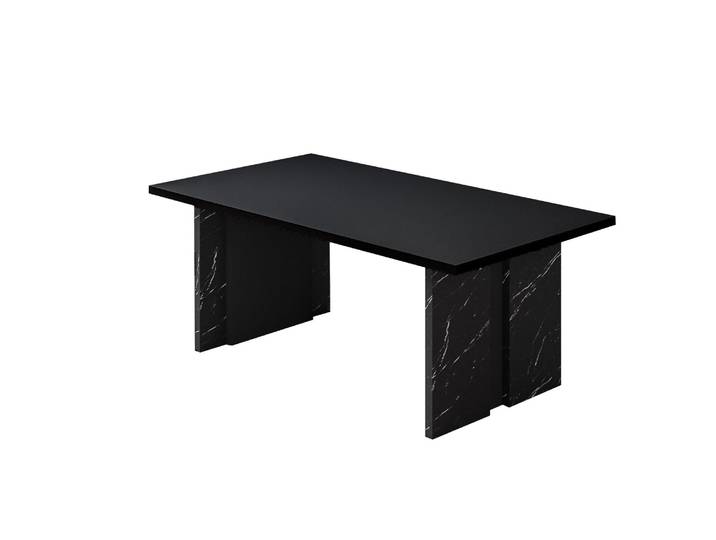 Table basse en bois Ravello - 90 x 50 x 40 cm - Noir