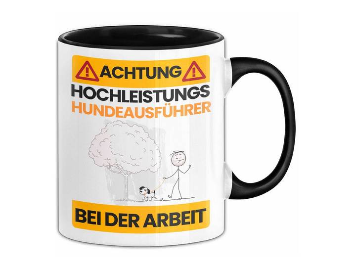 Trendation Tasse Hundeausführer Tasse Geschenk Lustiger Spruch Geschenkidee für Hundeau