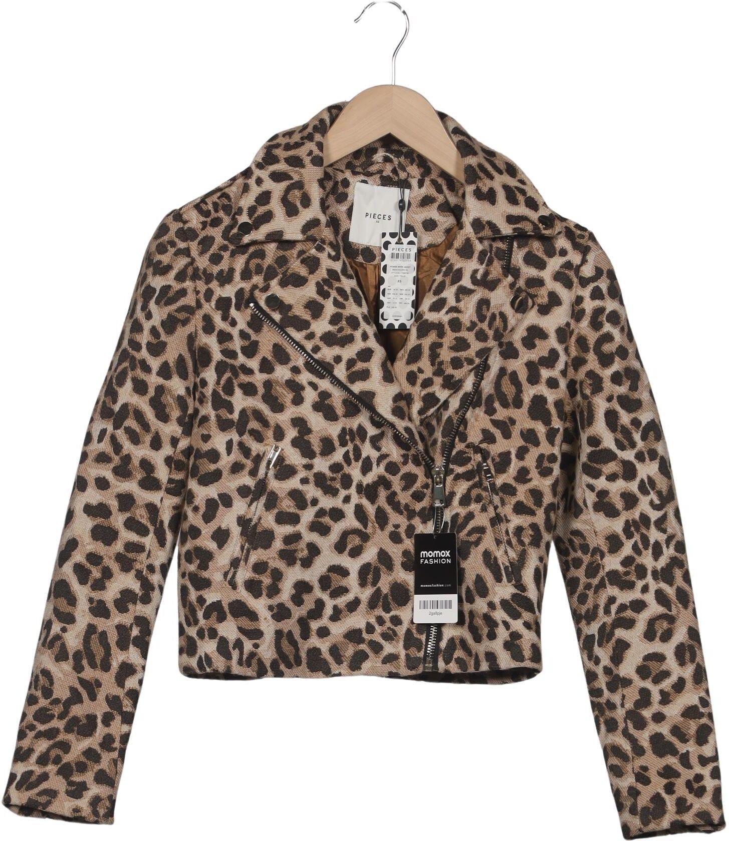 pieces Damen Jacke, Braun, Gr. XS, Synthetik / Wolle - Second Hand