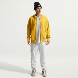NIKE Club Fleece-Kapuzenjacke Herren 389 - saffron quartz/saffron quartz/white XXL