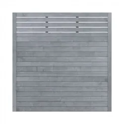 TraumGarten Sichtschutzzaun Holz NEO DESIGN Grau Gitter Sichtschutz Lamellenzaun, 179x179 cm