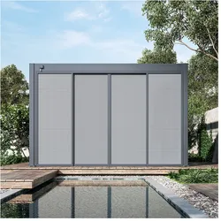 Weide Sichtschutz Textil Für Pergola Schiebepaneel Anthrazit4 Meter Anthrazit