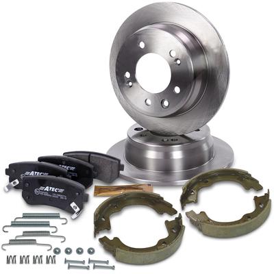 Bestprice Bremscheiben + Beläge + Bremsbacken + Zubehör Hinten [Hersteller-Nr. 41109521] für Hyundai, Kia