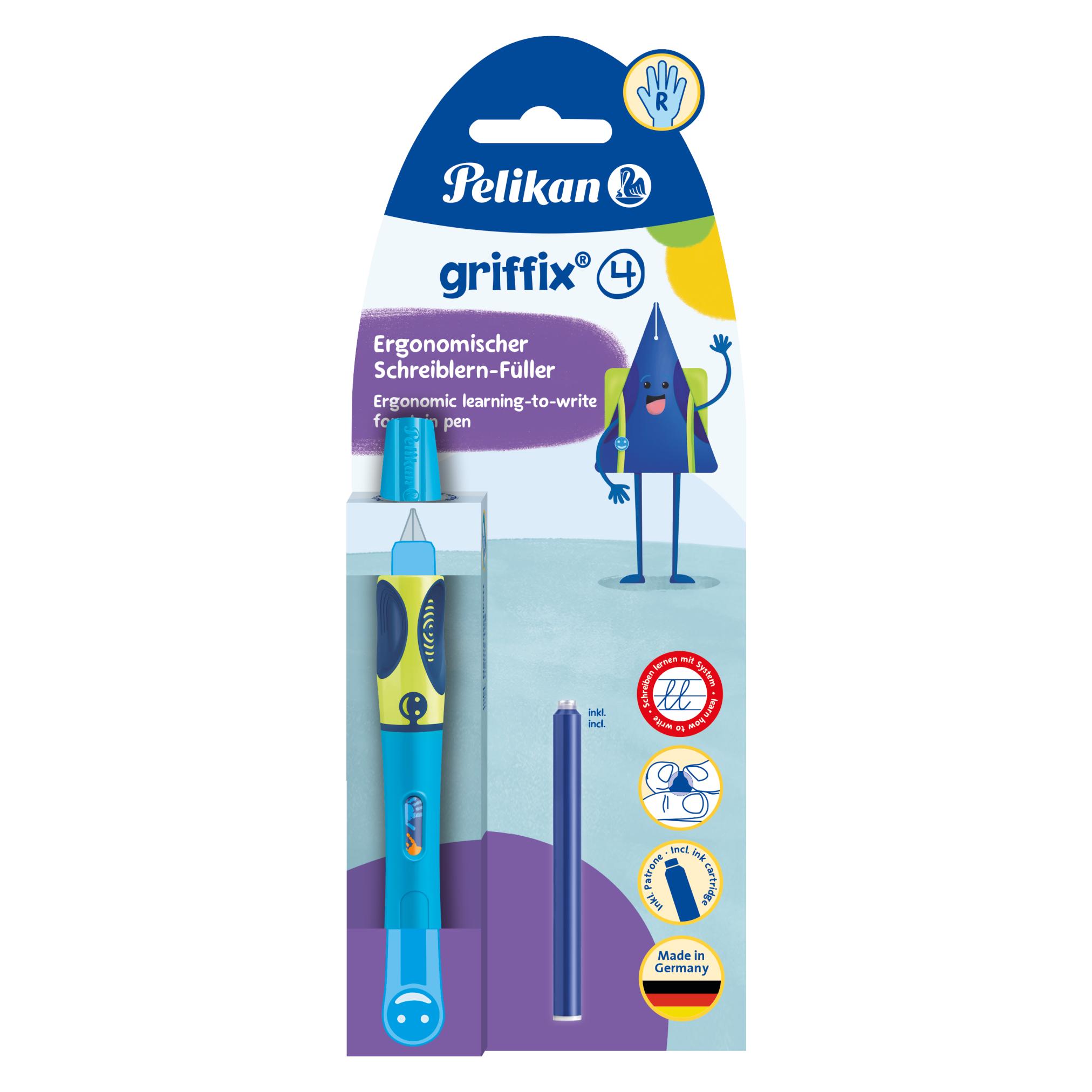 Pelikan Füllhalter Griffix RH NeonBlue (1x) (820363)