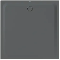Bette quadrat Duschwanne „BetteUltra“ 1500 × 1500 mm ohne Oberflächenbeschichtung, ohne Oberflächenveredelung, ohne Wannenträger, in Raven