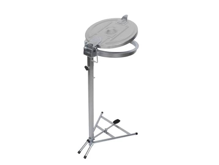 Kaiser + Kraft Müllsackständer Standgestell, für Volumen 120 l, mit Pedal, verzinkt, Stahldeckel