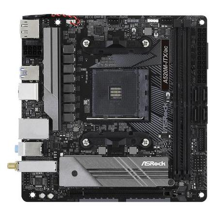 AsRock A520M (AM4, AMD A520, Mini-ITX) (90-MXBDG0-A0UAYZ)