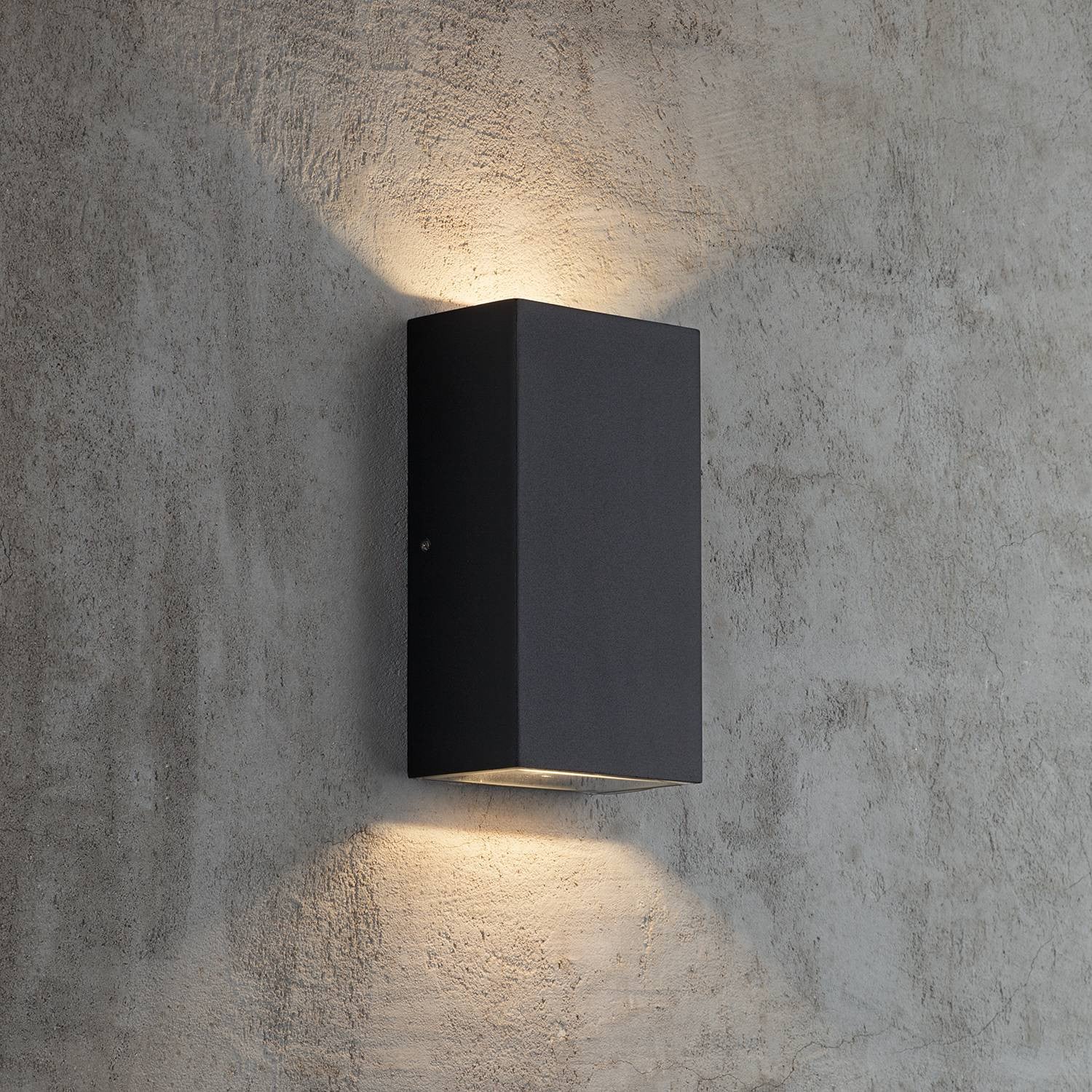 Nordlux LED Wandlamp Rold zwart IP44 up/down voor tuin en trap