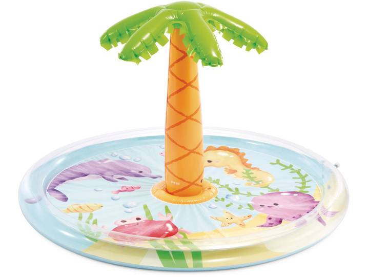 Planschbecken INTEX »PALM TREE SPRAY POOL« , bunt, B:173cm H:104cm, 6-phtalafreies PVC, Planschbecken, Planschbecken, BxH: 173x104 cm