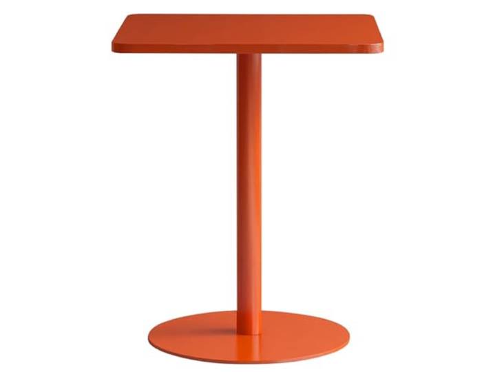 Runde Tische， 29 Höhe, mit Metallsockel, dekorativer Säulentisch(/Orange)