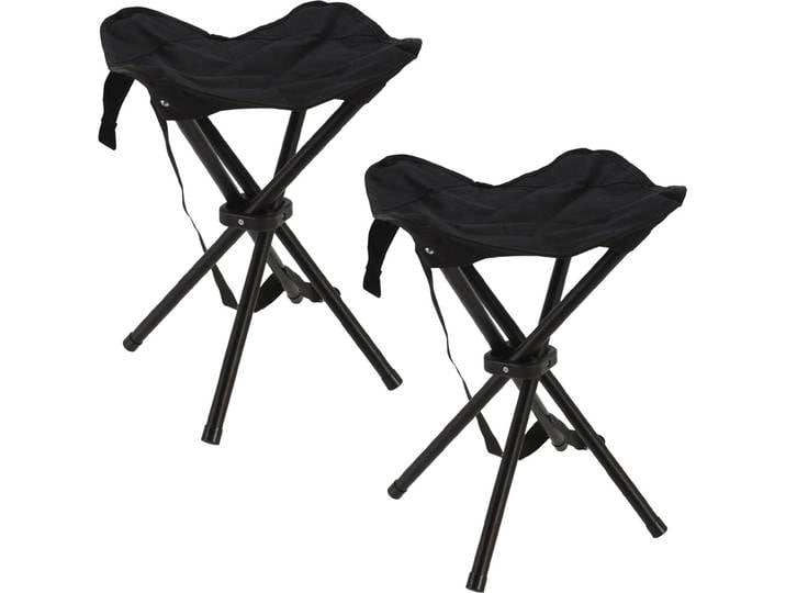 2er-Set Camping-Falthocker mit Tragetasche