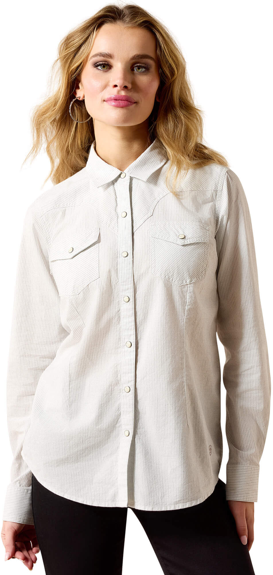 Women's Stella Western Snap Shirt in Rope Stripe, Size: XS by Ariat
