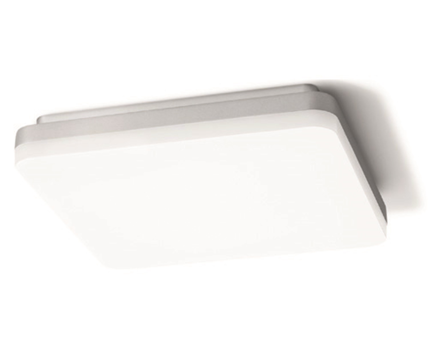Sigor LED-Deckenleuchte SQUARE 26x26cm silber 4000K 4034201 4028085403420