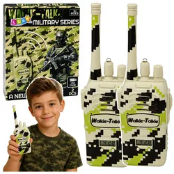 Militärische Walkie-Talkies, USB-Anschluss, Reichweite 200 m, Khaki, 2 Stück.