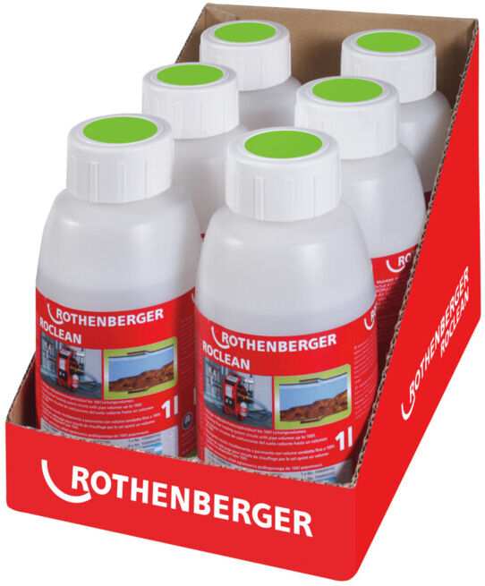 Produits de nettoyage ROPULS ROCLEAN p.syst. chauff. surfaces 1 l 6 Fl. / carton ; ROTHENBERGER (1500000201)