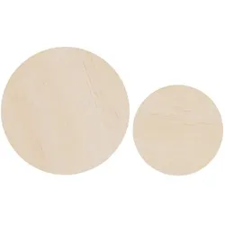 Holz-Untersetzer, 12 cm Ø und 17 cm Ø, 2 Stück