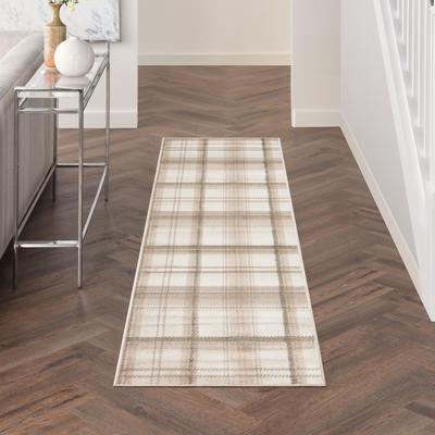 Nourison Grafix Plaid Farmhouse Area Rug