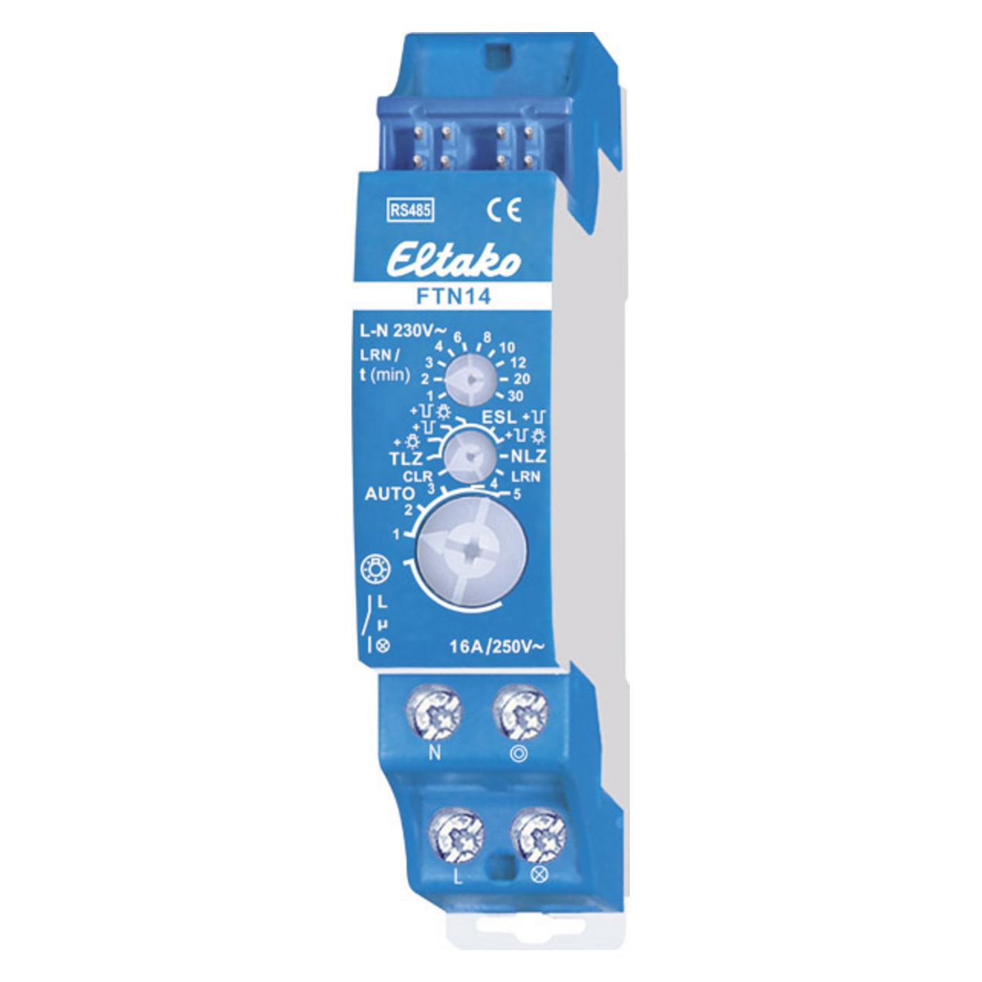 Eltako FTN14 RS485 Schaltaktor Hutschiene Schaltleistung (max.) 2000 W (Schaltaktor) (30014011)