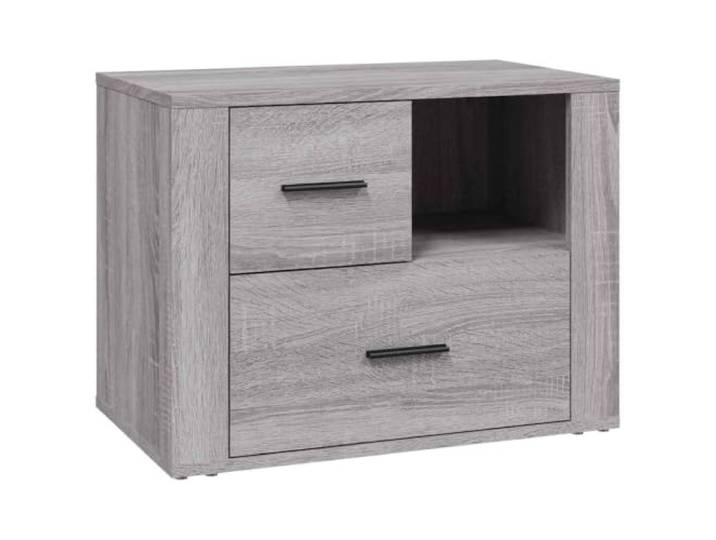 Heofavd Nachttisch Grau Sonoma 60x36x45 cm Holzwerkstoff
