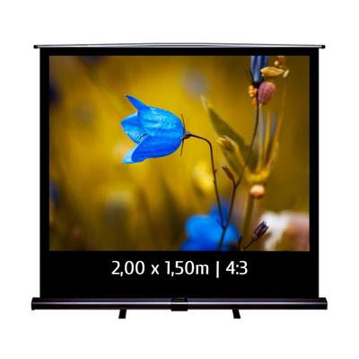 KIMEX - Transportable Leinwand Pull Up 2,00 x 1,50m - Format 4:3