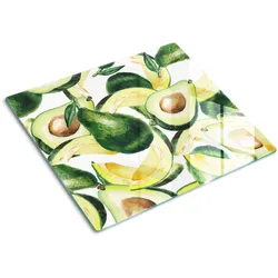 GLASPLATTE 60x52 cm Avocado