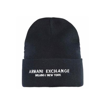 Beanie ARMANI EXCHANGE "Mütze Cappello Beanie", Herren, blau (marine), Mützen Beanie