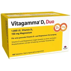VITAGAMMA D3 Duo 1.000 I.E Vit.D3 150mg Magnes.NEM 100 St