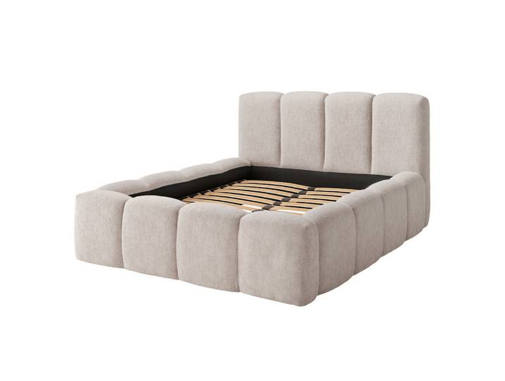 Lomadox Polsterbett NUITS-166, 160x200 cm Liegefläche in beige